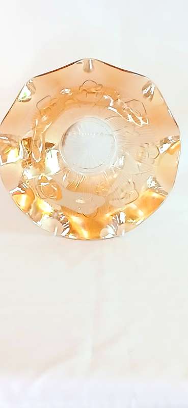 Vintage Jeanette Glass carnival bowl