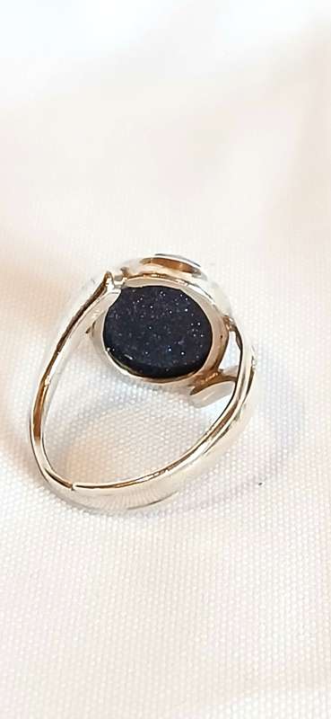 Sterling silver ring with sandstone