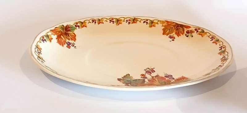 Vintage Grindley gravy boat and plate