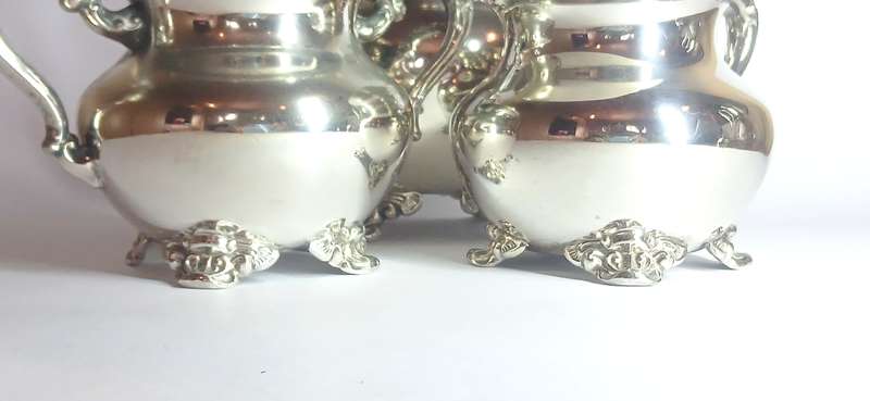 Vintage Poole silver plate tea set