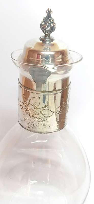 Vintage Carafe with hand blown glass jug