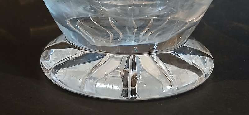 Vintage crystal vase
