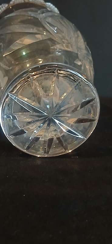Vintage crystal vase