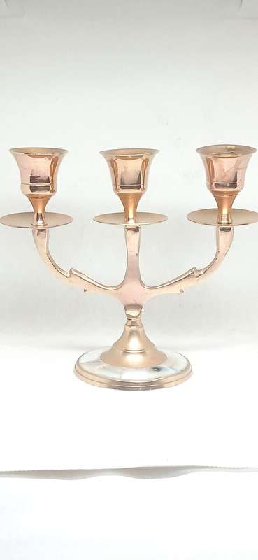 Vintage brass miniature candle holder