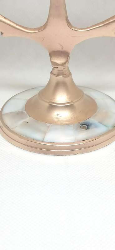 Vintage brass miniature candle holder