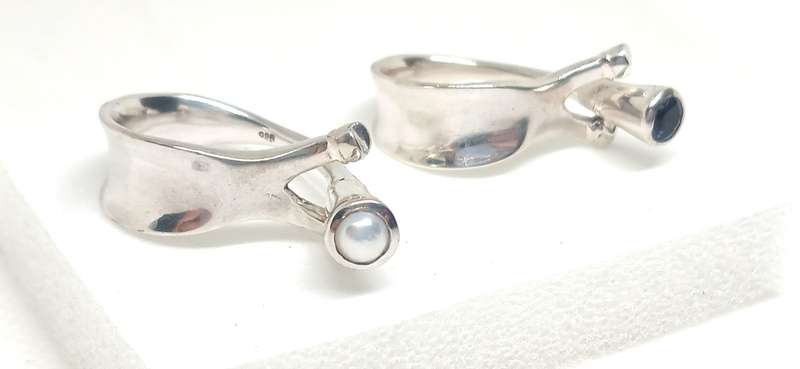 Sterling silver chunky rings with stones