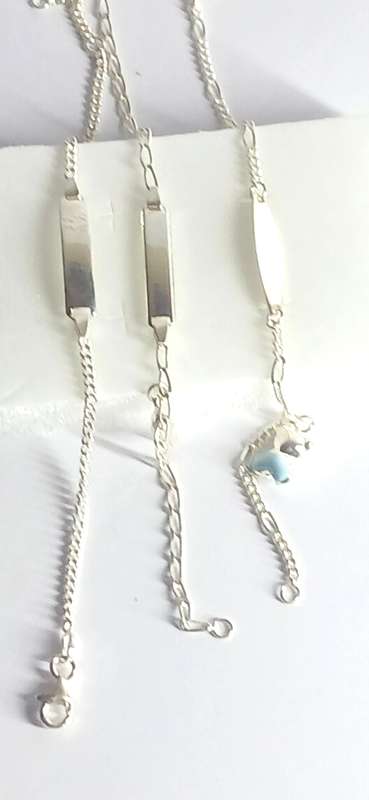 Sterling silver children's ID bracelets