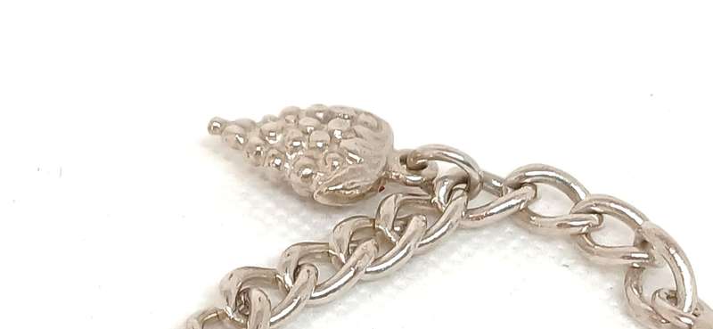 Sterling silver charm bracelet