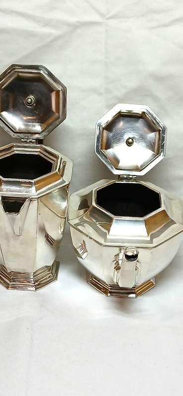 Antique Adie Bros A1 plate tea and coffee pots