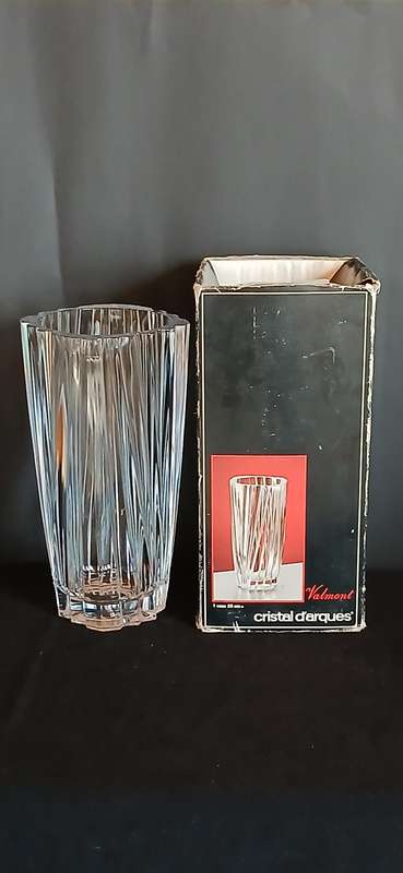 Vintage Cristal D Arques crystal vase