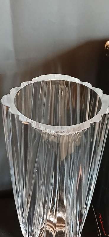 Vintage Cristal D Arques crystal vase