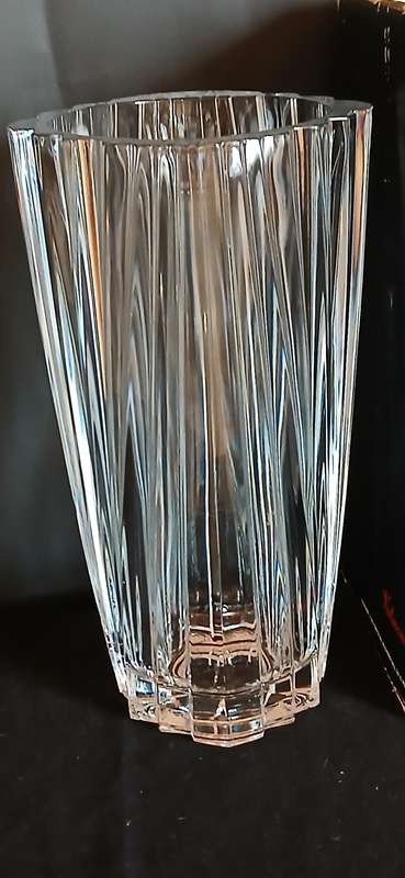 Vintage Cristal D Arques crystal vase