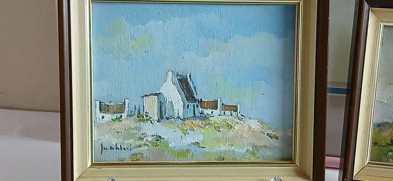 Vintage Jan de Waal miniature paintings