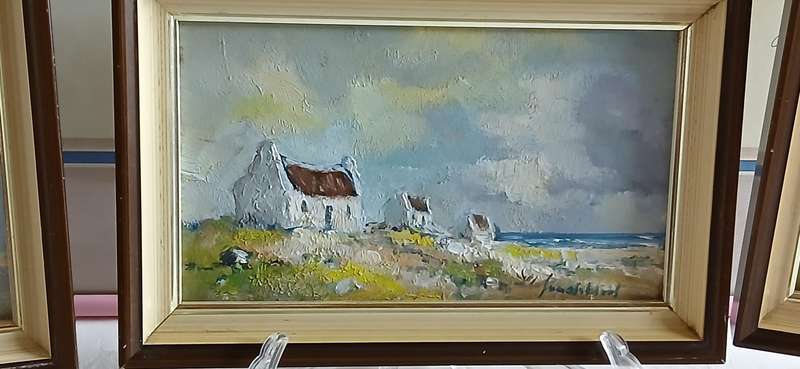 Vintage Jan de Waal miniature paintings