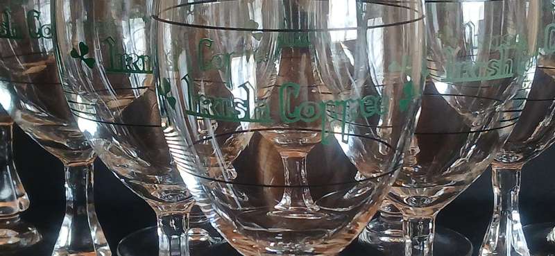 Vintage Luminarc 'Irish Coffee' glasses