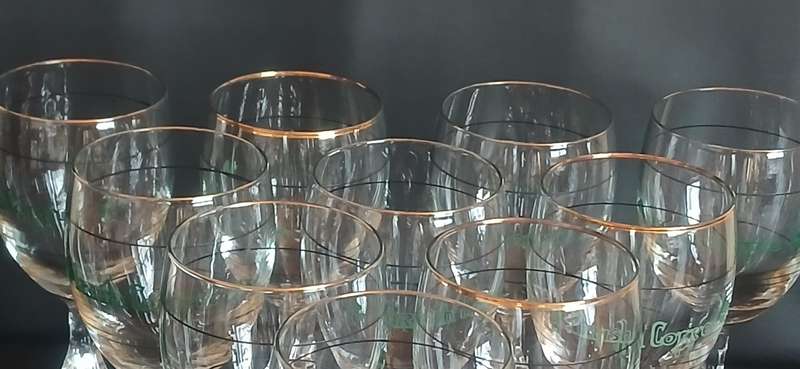Vintage Luminarc 'Irish Coffee' glasses