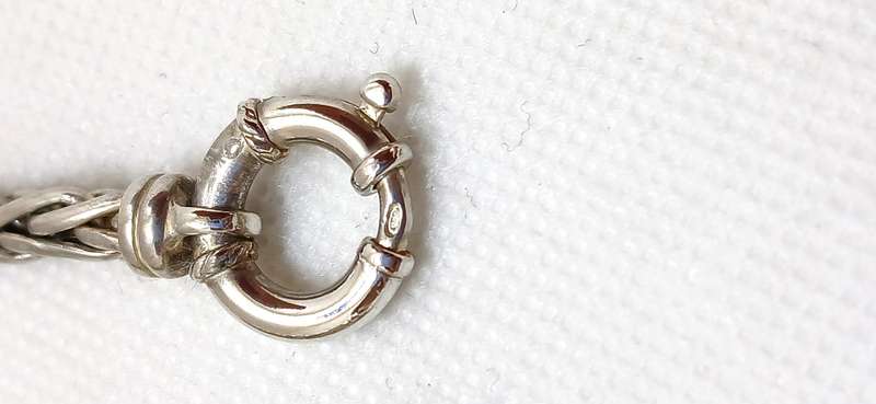 Sterling silver curb braid necklace