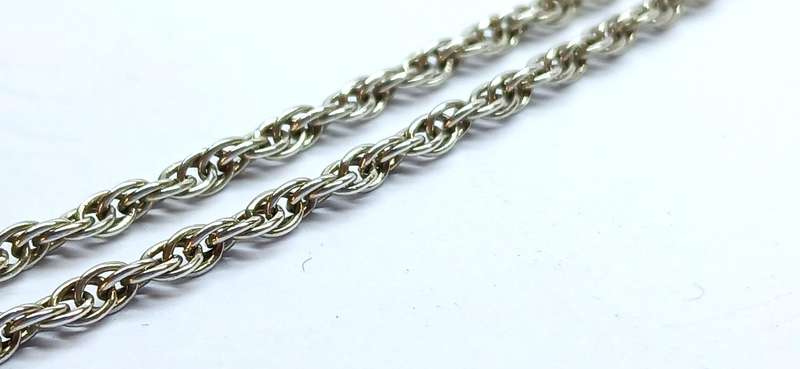 Sterling silver "rose' pendant on chain