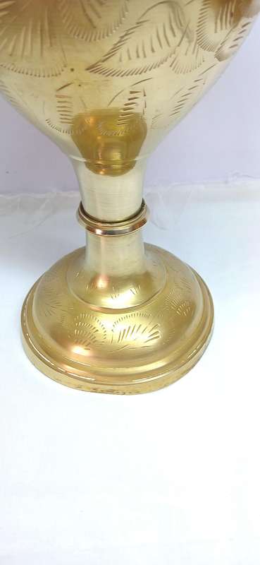 Vintage large Indian brass vase