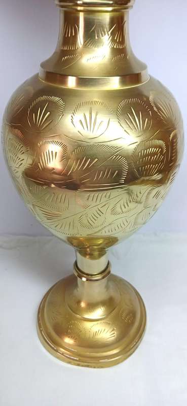 Vintage large Indian brass vase