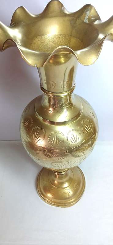 Vintage large Indian brass vase