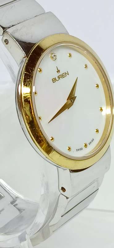 Buren ladies stainless steel watch