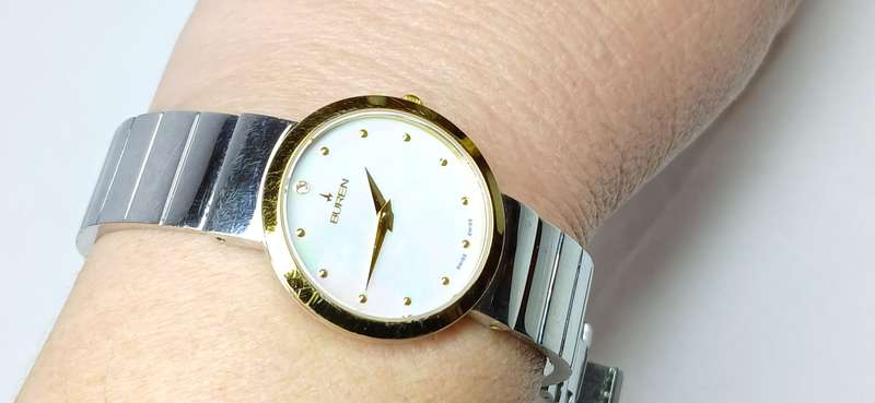 Buren ladies stainless steel watch