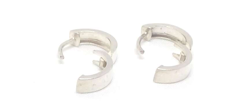 Sterling silver huggie earrings