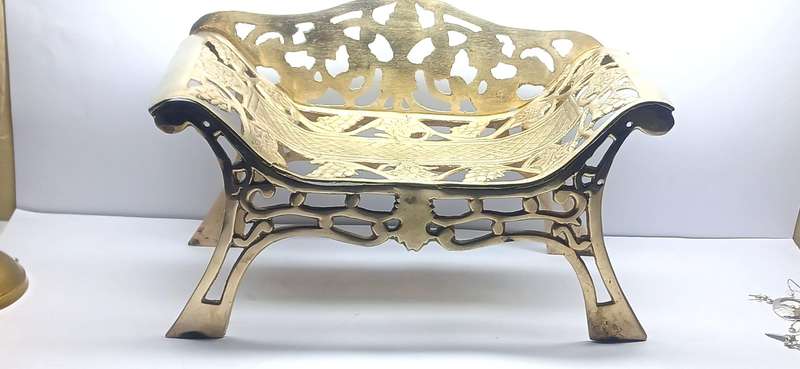 Vintage brass Victorian style ornament bench