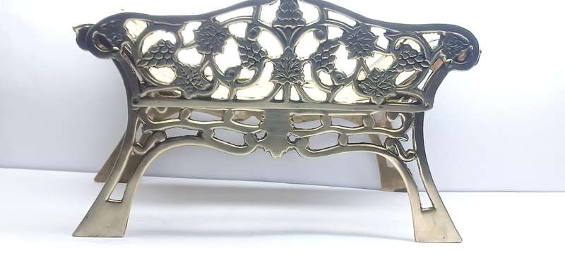 Vintage brass Victorian style ornament bench