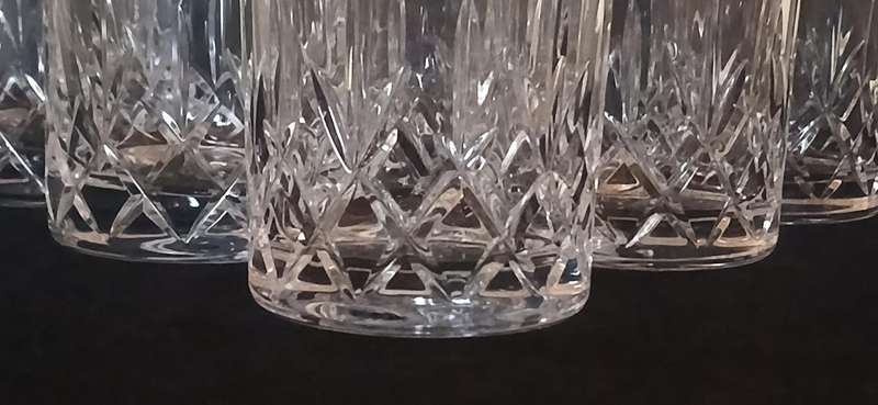 Vintage Bohemia whiskey glasses