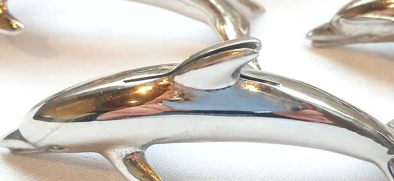 Vintage dolphin name card holders