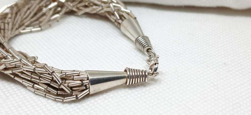 Sterling silver multi layered bracelet