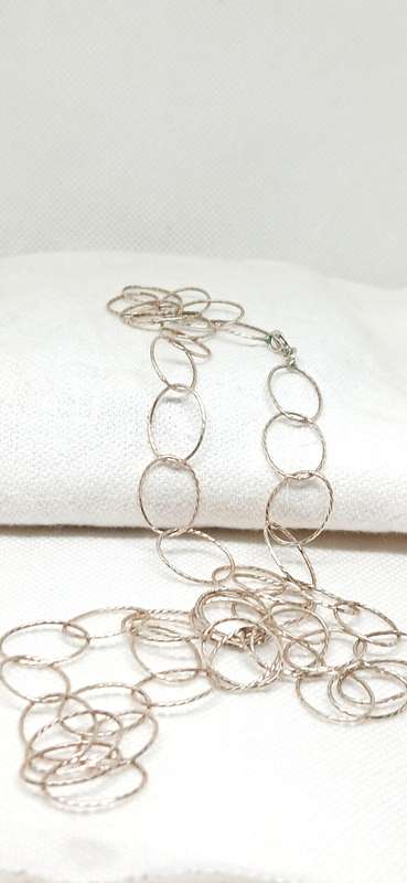 Sterling silver ring necklace