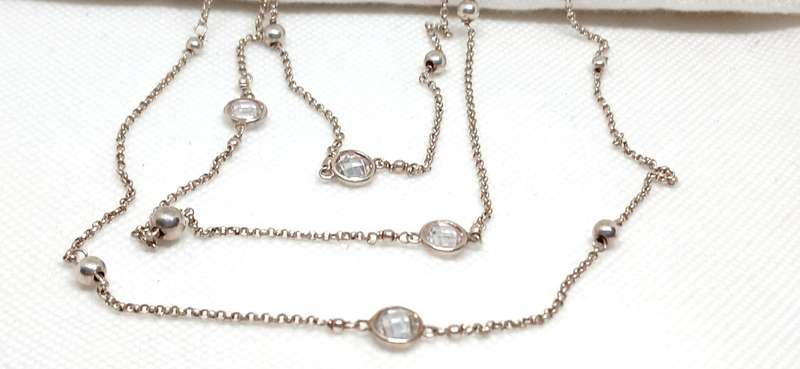 Sterling silver layered necklace