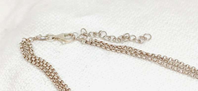 Sterling silver layered necklace