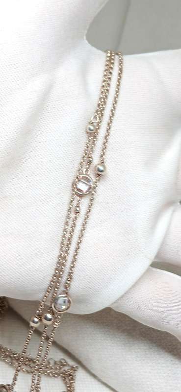 Sterling silver layered necklace