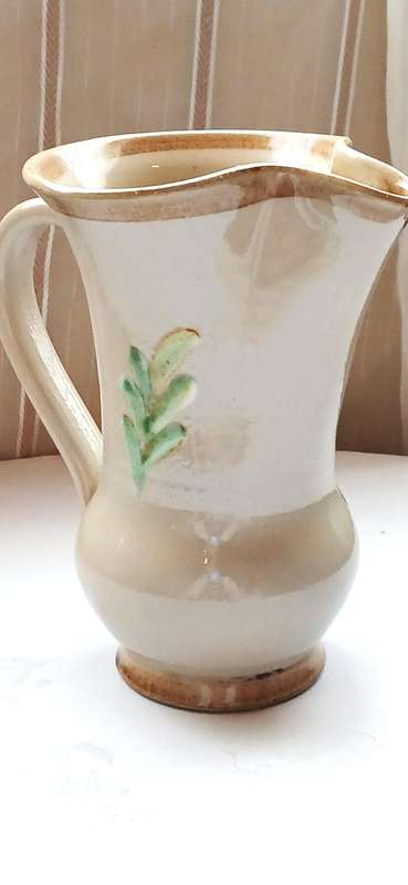 Vintage Bourne Denby ceramic pitcher or vase