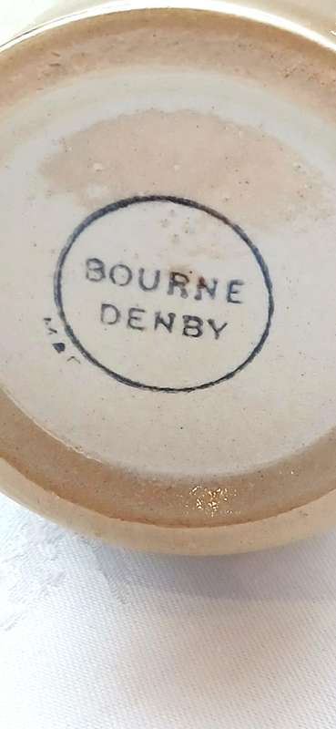 Vintage Bourne Denby ceramic pitcher or vase