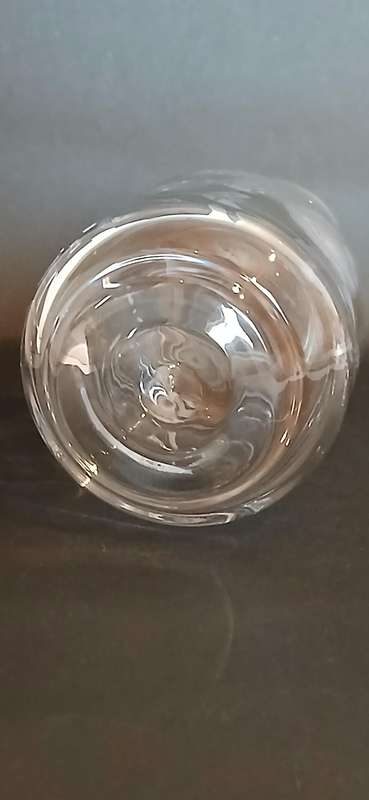 Vintage crystal small wine decanter