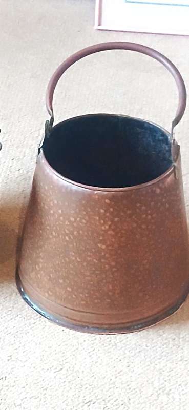 Antique/Vintage copper and brass coal scuttles