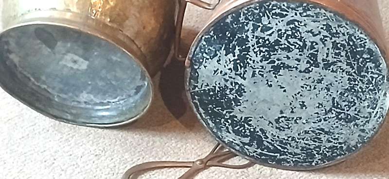 Antique/Vintage copper and brass coal scuttles