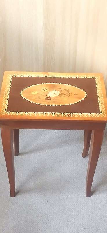 Vintage Italian musical table for storage