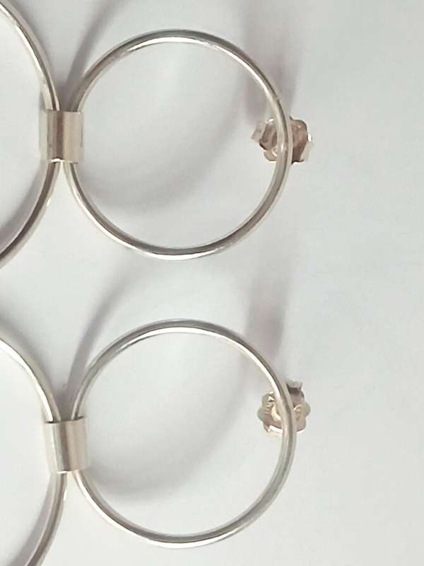 Sterling silver ring earrings