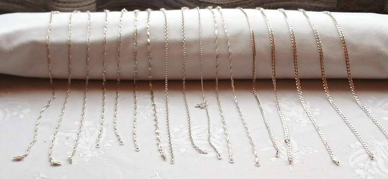 Variety of sterling silver bracelets