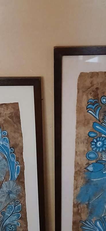 Vintage Mexican Folk art paintings