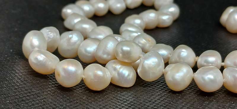 Vintage large fresh water  pearl necklaces