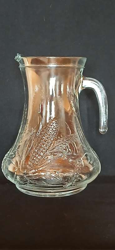 Vintage Italian embossed water pitcher