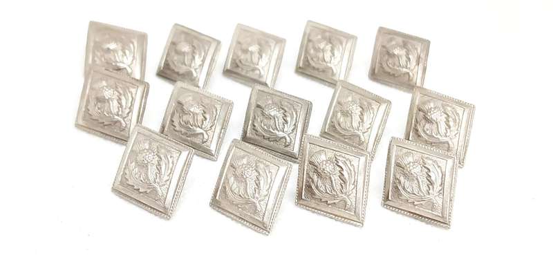 Antique/vintage Scottish Thistle buttons