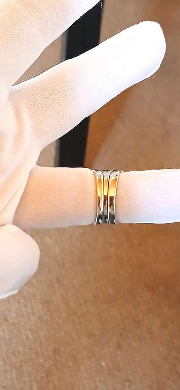Sterling silver wedding rings